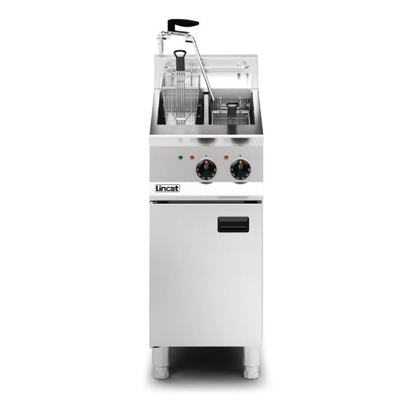 Lincat Opus 800 Twin Tank Twin Basket Free Standing Electric Filtration Fryer OE8105/OP DM520