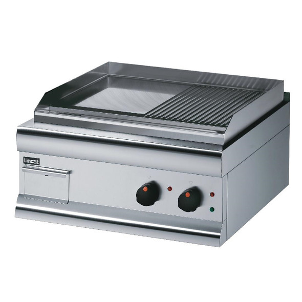 Lincat Silverlink 600 Half Ribbed Dual zone Electric Griddle GS6/TR F926