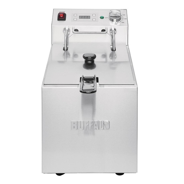 Buffalo Single Tank Single Basket 5Ltr Countertop Fryer with Timer 2.8kW FC258