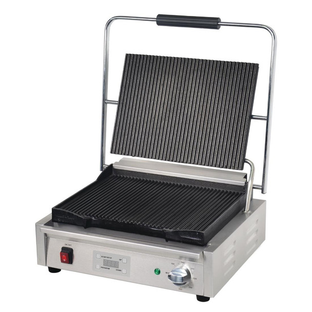 Buffalo Large Ribbed Contact Grill FC380