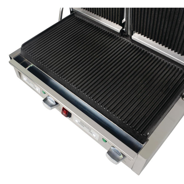 Buffalo Double Ribbed Contact Grill FC383