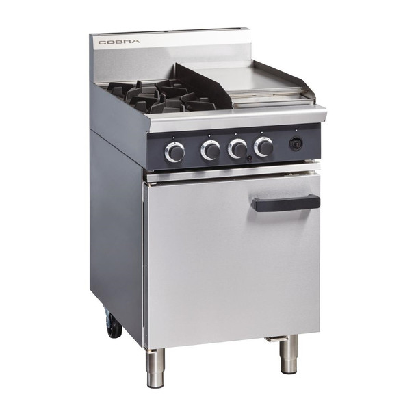 Cobra Natural Gas Range 2 Burner Static Oven with Griddle CR6CN FE674-N