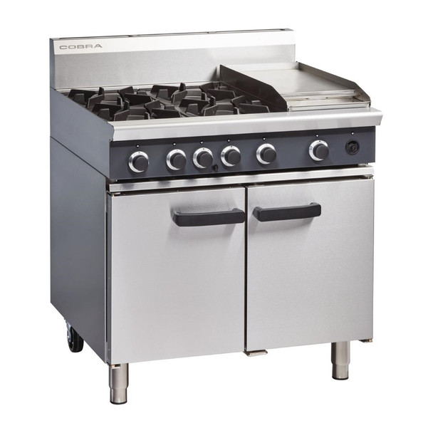 Cobra Propane Gas Range 4 Burner Static Oven with Griddle CR9CL FE676-P