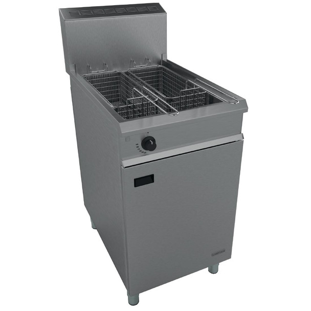 Falcon Chieftain Single Tank Twin Basket Free Standing Propane Gas Fryer G1838X G908-P