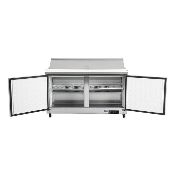 Polar U-Series Double Door Prep Counter Fridge 527Ltr GD883