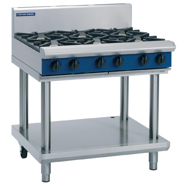 Blue Seal Evolution Cooktop 6 Open Burners LPG on Stand 900mm G516D-LS/L GK151-P