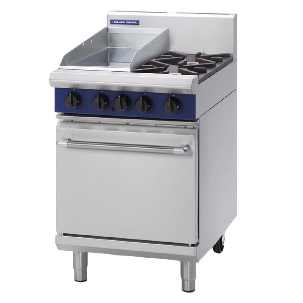 Blue Seal Evolution 2 Burner/Griddle Static Oven Nat Gas 600mm G504C/N GK274-N