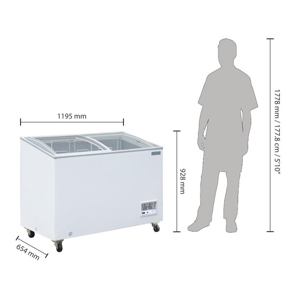 Polar G-Series Display Chest Freezer 270Ltr GM499