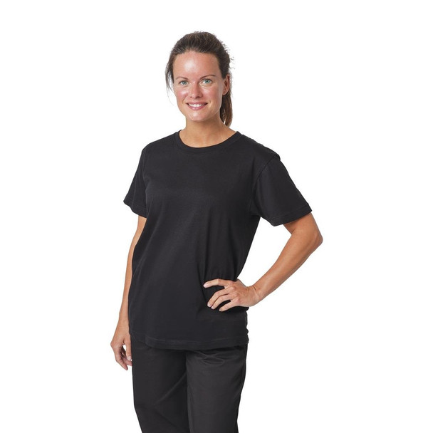 Unisex Chef T-Shirt Black 4XL A295-4XL