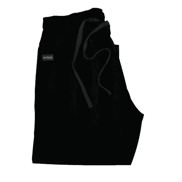 Chef Works Unisex Better Built Baggy Chefs Trousers Black M A695-M