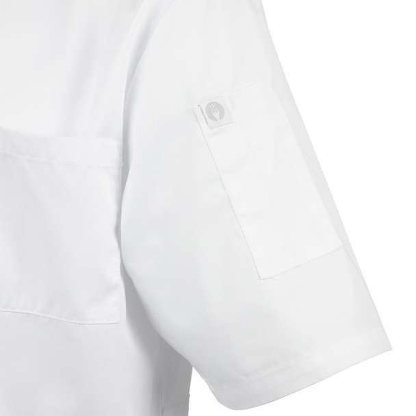 Chefs Works Montreal Cool Vent Unisex Short Sleeve Chefs Jacket White S A914-S