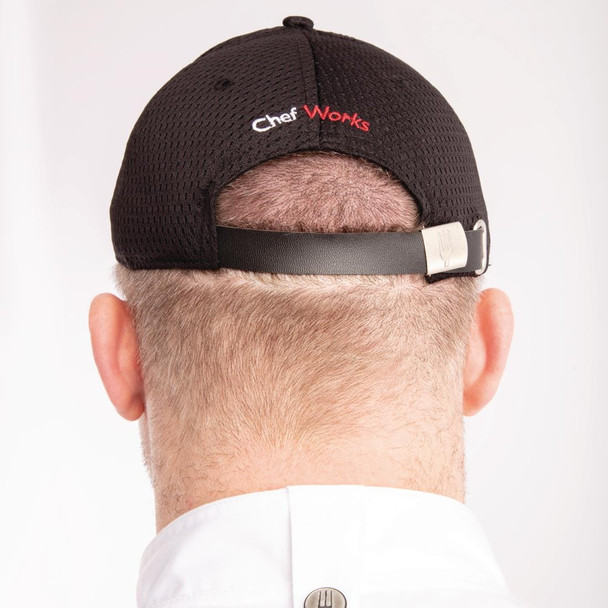 Chef Works Cool Vent Baseball Cap Black A976