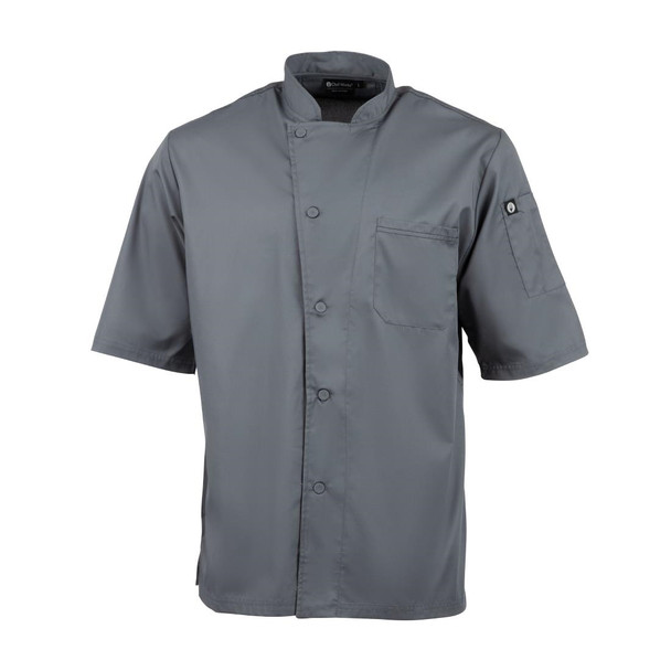 Chef Works Valais Signature Series Unisex Chefs Jacket Grey L B185-L