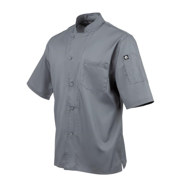 Chef Works Valais Signature Series Unisex Chefs Jacket Grey S B185-S