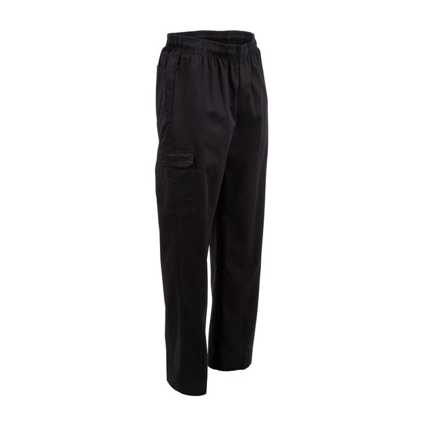 Chef Works Unisex Slim Fit Cargo Chefs Trousers Black L B222-L