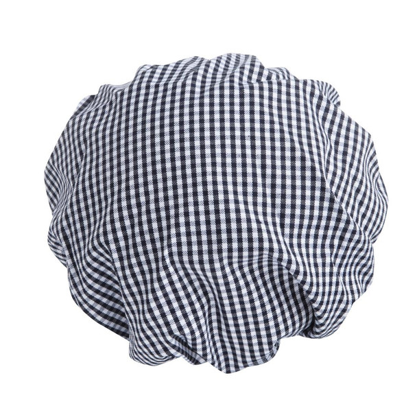 Whites Peaked Unisex Hat Blue and White Check B257