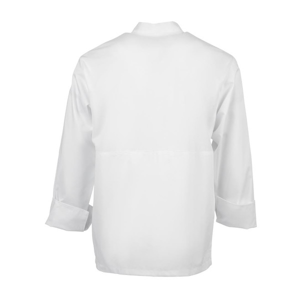 Chef Works Calgary Long Sleeve Cool Vent Unisex Chefs Jacket White M B649-M