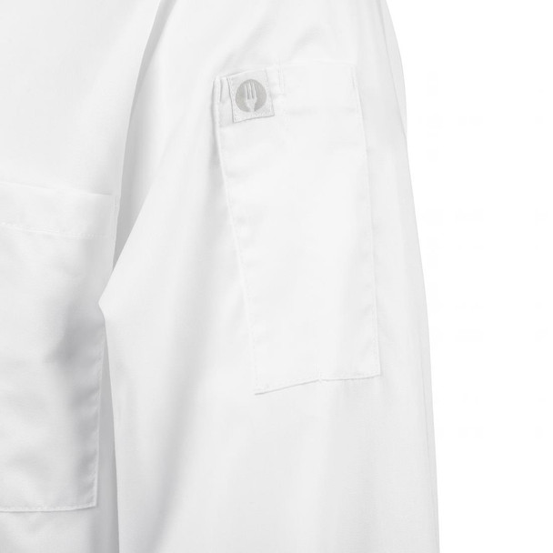 Chef Works Calgary Long Sleeve Cool Vent Unisex Chefs Jacket White M B649-M