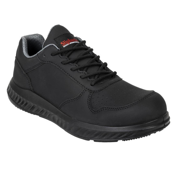 Slipbuster Recycled Microfibre Trainers Matte Black 45 BA063-45