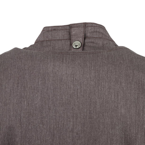 Chef Works Hartford Lightweight L/S Zipper Coat Graphite Size S BB263-S