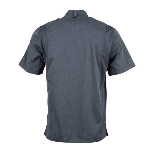 Chef Works Unisex Springfield Lightweight Short Sleeve Zipper Coat Ink Blue Size S BB267-S