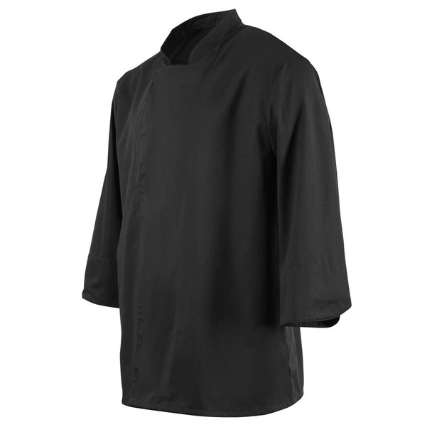 Whites Unisex Atlanta Chef Jacket Black Teflon Size L BB577-L