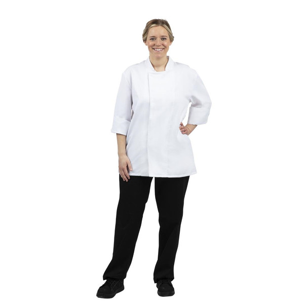 Whites Unisex Atlanta Chef Jacket White Teflon Size S BB578-S
