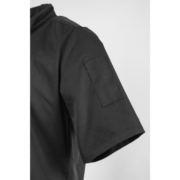 Southside Band Collar Chefs Jacket Black Size M BB711-M