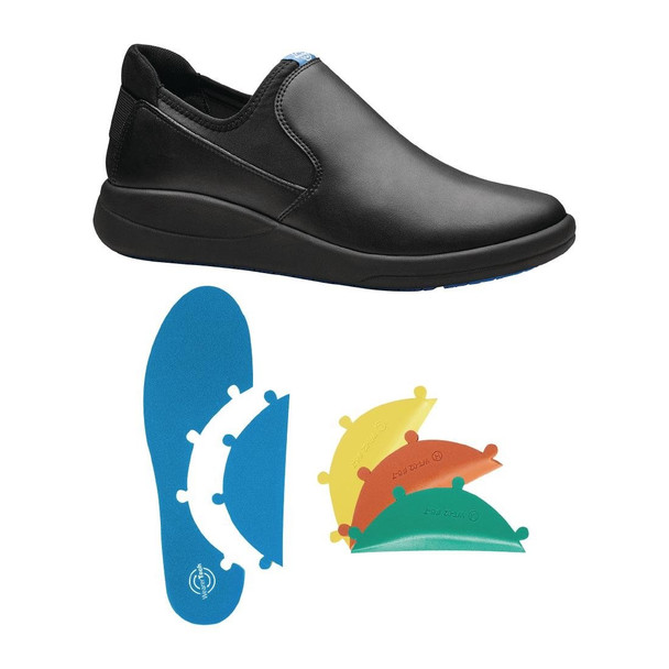 WearerTech Vitalise Slip on Shoe Black/Black with Modular Insole Size 41 BB741-41