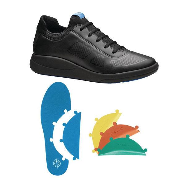 WearerTech Transform Trainer Black/Black with Modular Insole Size 38 BB743-38