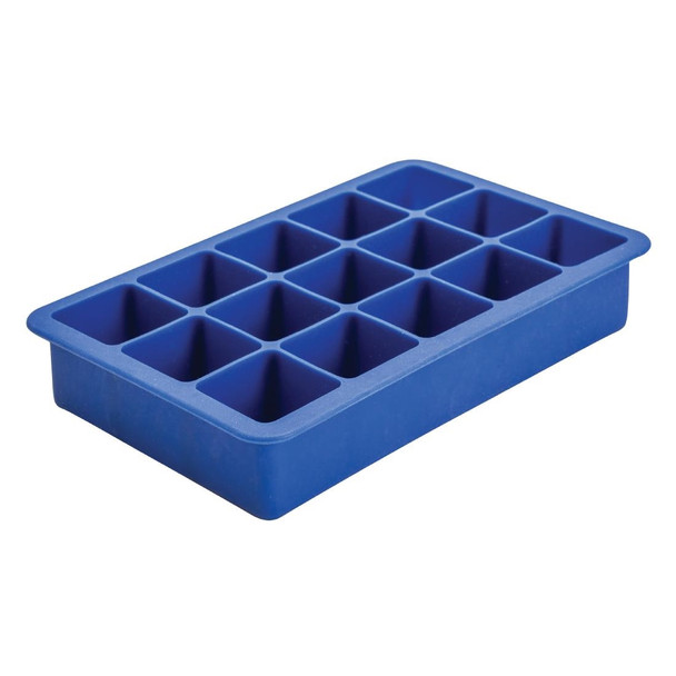 Beaumont 15 Cavity Silicone Ice Cube Mould Blue CZ402