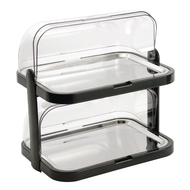APS Roll Top Cool Display Tray Double Deck CB794