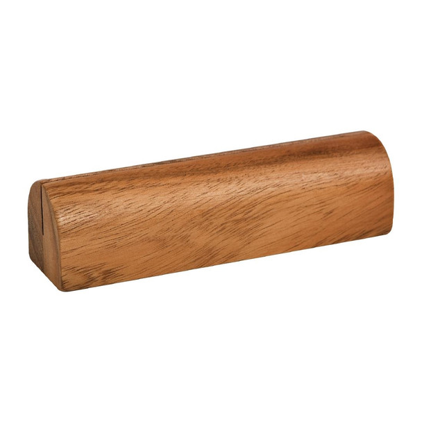 Rounded Acacia Wood Menu Holder CF849