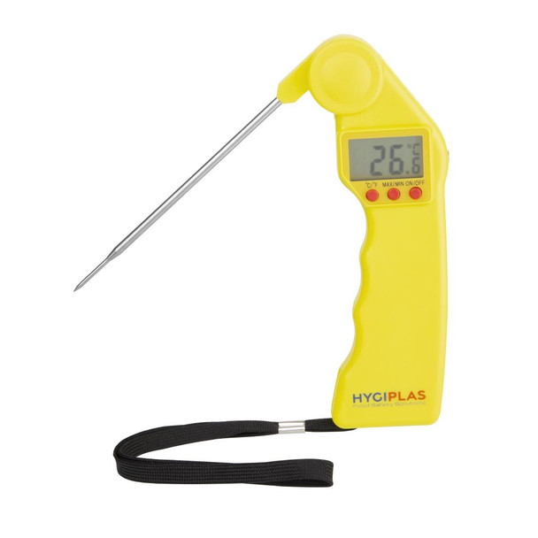 Hygiplas Easytemp Colour Coded Yellow Thermometer CF912