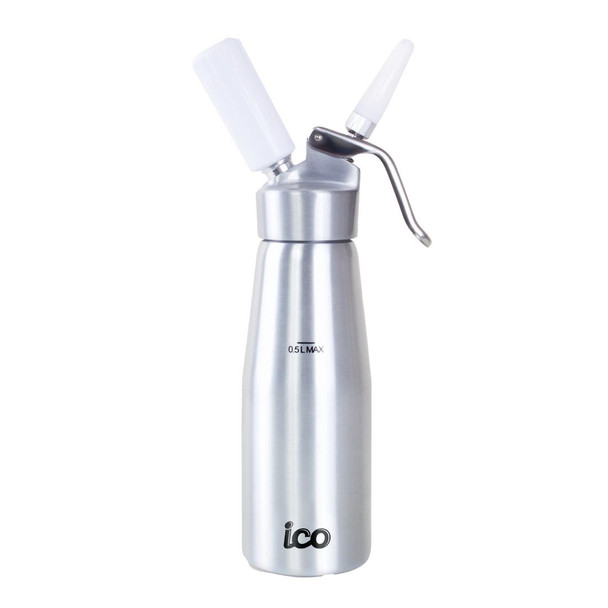 ICO Aluminium Whipped Cream Dispenser Silver 500ml CH036