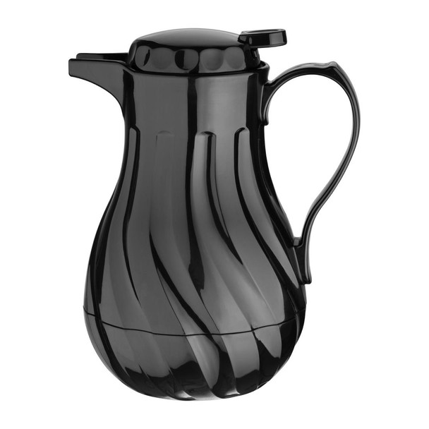 Olympia Insulated Swirl Jug Black 0.5Ltr CH116