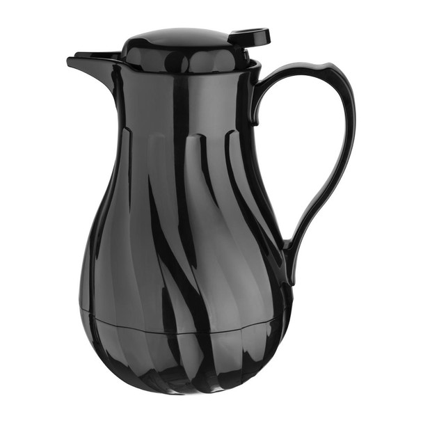 Olympia Insulated Swirl Jug Black 1.2Ltr CH117