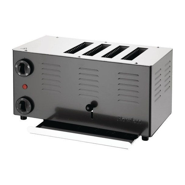 Rowlett Regent 4 Slot Toaster Jet Black with 2x Additional Elements CH173