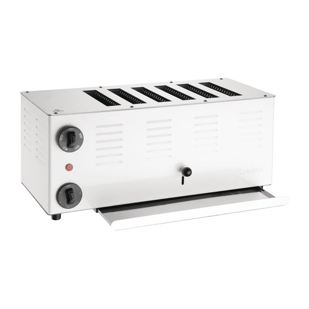 Rowlett Regent 6 Slot Toaster White with 2x Additional Elements CH176