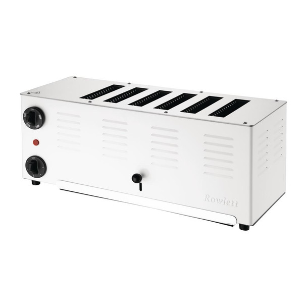 Rowlett Regent 6 Slot Toaster White with 2x Additional Elements CH176