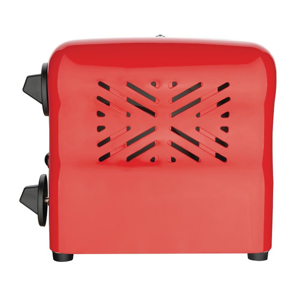 Rowlett Esprit 2 Slot Toaster Traffic Red w/2 Additional Elements & Sandwich Cage CH180