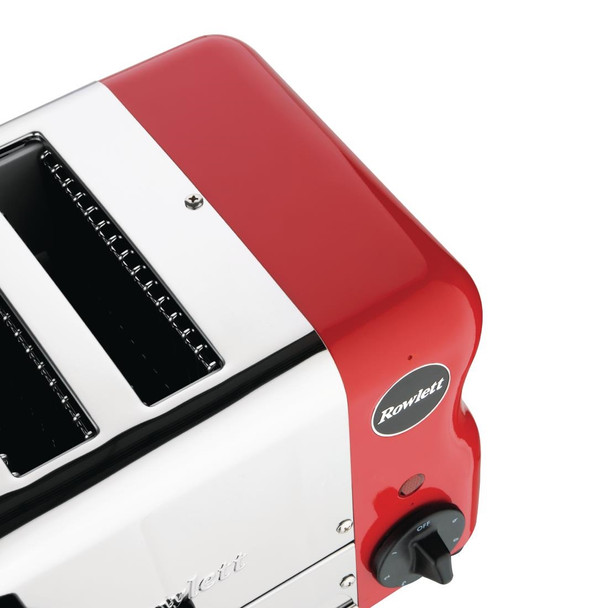 Rowlett Esprit 2 Slot Toaster Traffic Red w/2 Additional Elements & Sandwich Cage CH180