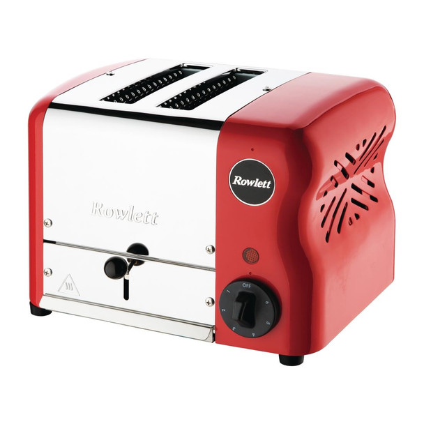 Rowlett Esprit 2 Slot Toaster Traffic Red w/2 Additional Elements & Sandwich Cage CH180