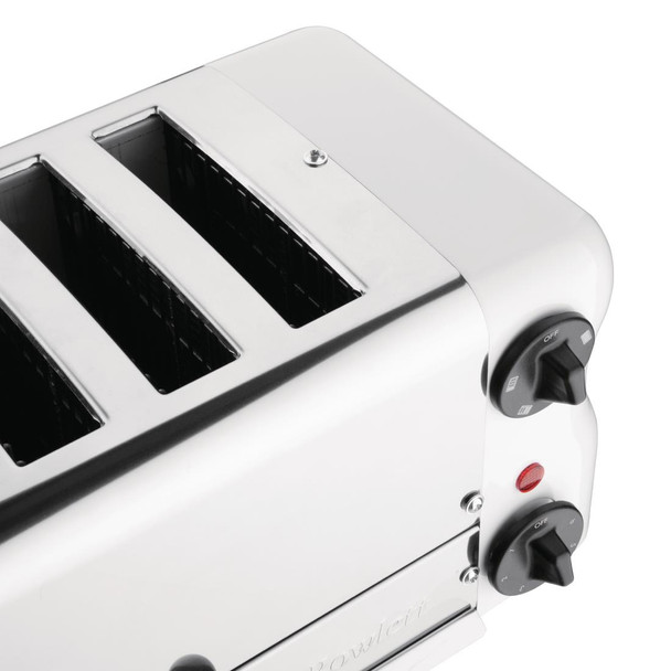 Rowlett Esprit 4 Slot Toaster White w/2x Additional Elements & Sandwich Cage CH182