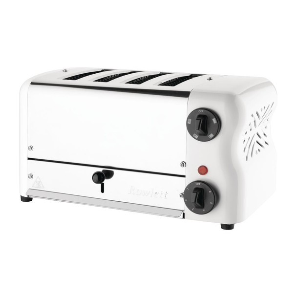 Rowlett Esprit 4 Slot Toaster White w/2x Additional Elements & Sandwich Cage CH182