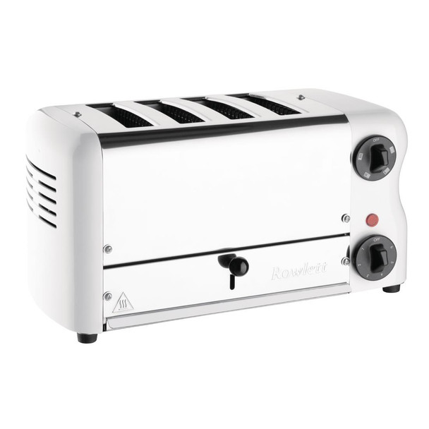 Rowlett Esprit 4 Slot Toaster White w/2x Additional Elements & Sandwich Cage CH182