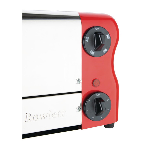 Rowlett Esprit 4 Slot Toaster Traffic Red w/2x Additional Elements & Sandwich Cage CH184