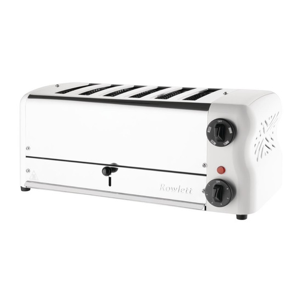 Rowlett Esprit Toaster White 6 Slot w/2x Additional Elements & Sandwich Cage CH186