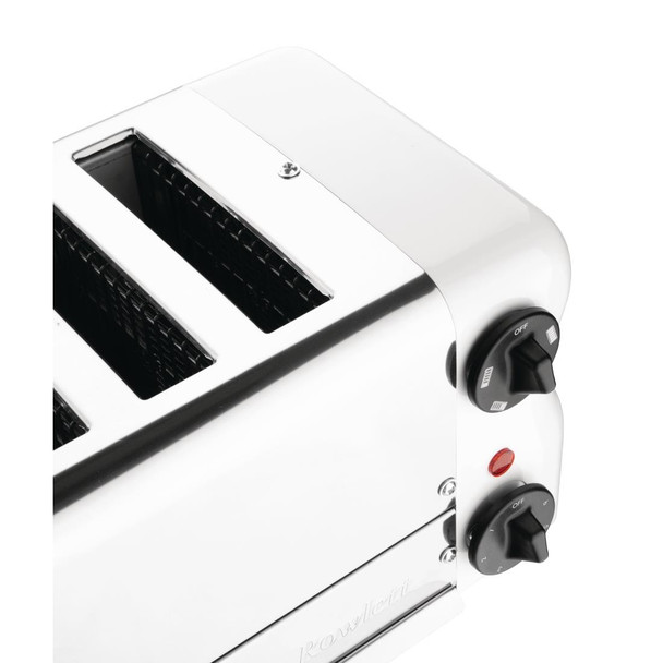 Rowlett Esprit Toaster White 6 Slot w/2x Additional Elements & Sandwich Cage CH186