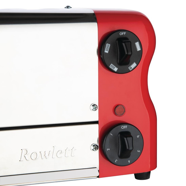 Rowlett Esprit 6 Slot Toaster Traffic Red w/2x Additional Elements & Sandwich Cage CH188